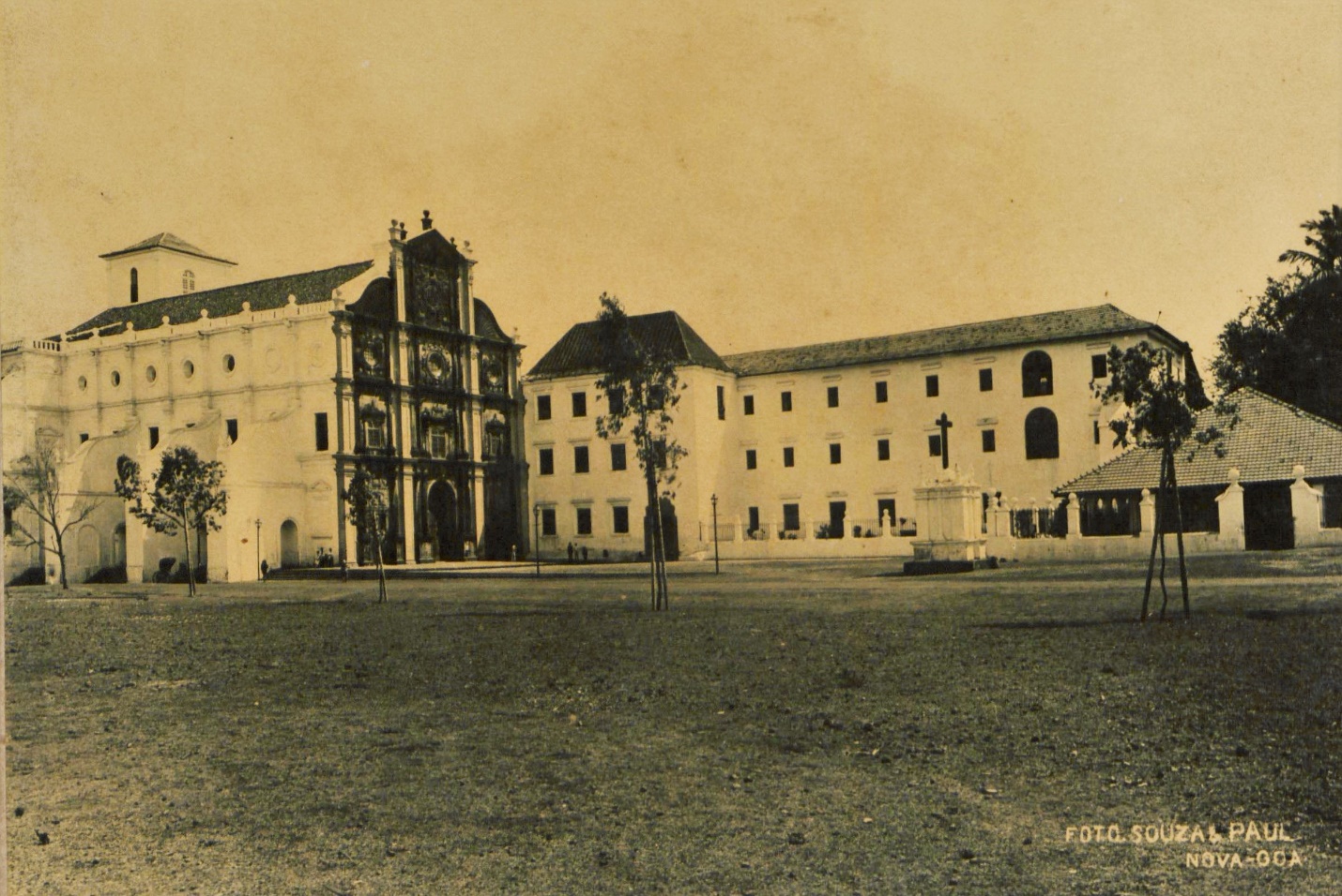 Figure 10: The Basilica of Bom Jesus (Old Goa), photographed in 1890 by Souza and Paul. Photo courtesy of Goa State Central Library.