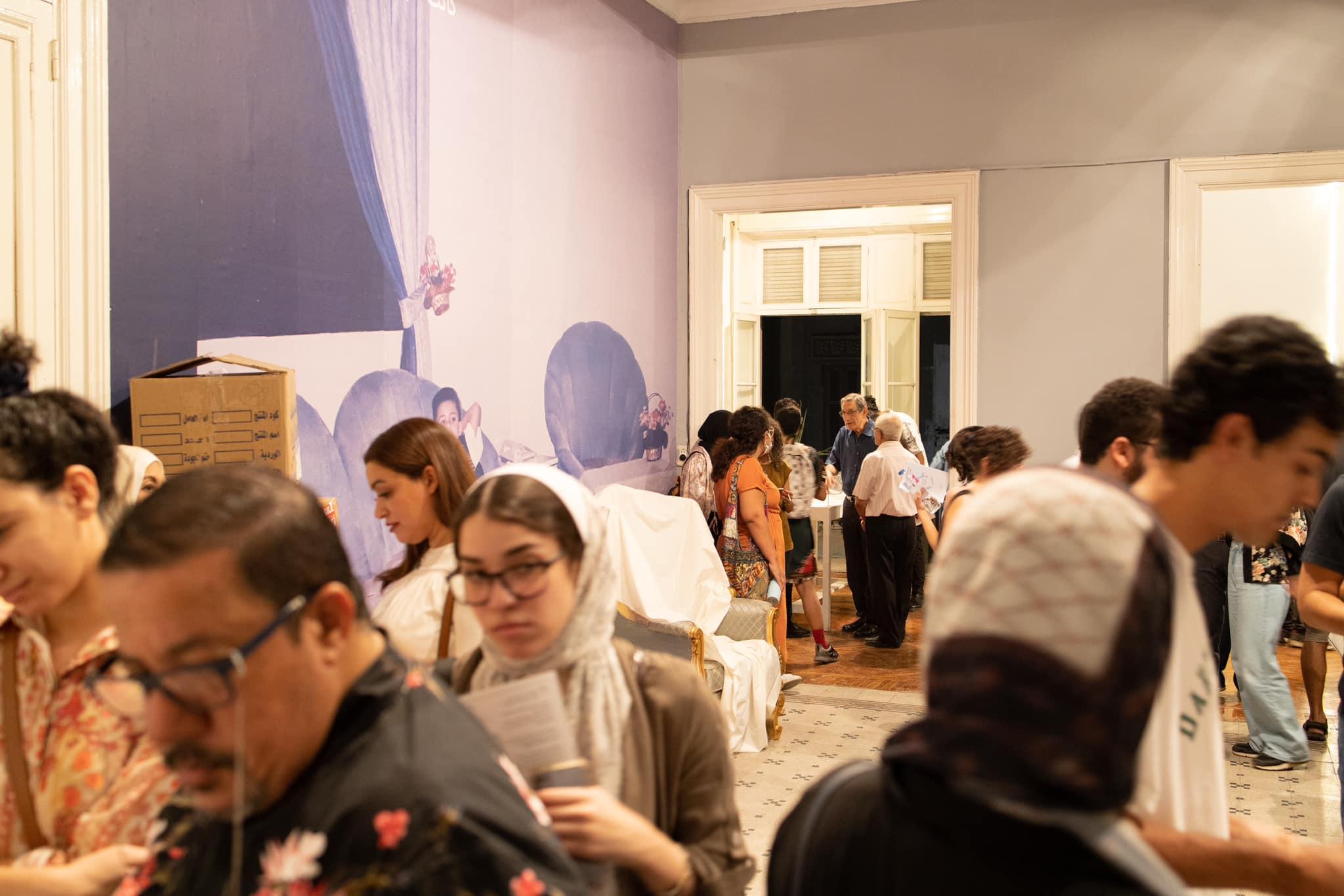 Figure 1: Visitors in Cairo’s Contemporary Image Collective gallery on the opening night, October 2, 2022