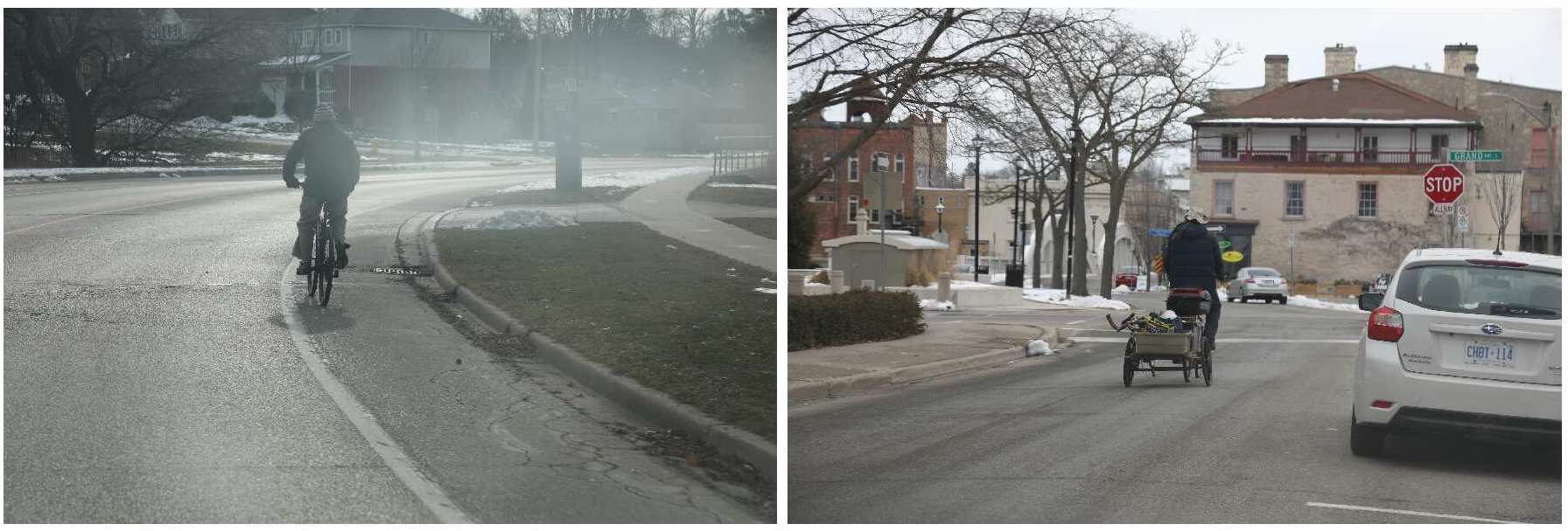 Figure 7: Images of flipped positions, from a dominant to a marginal. Photos by the author.